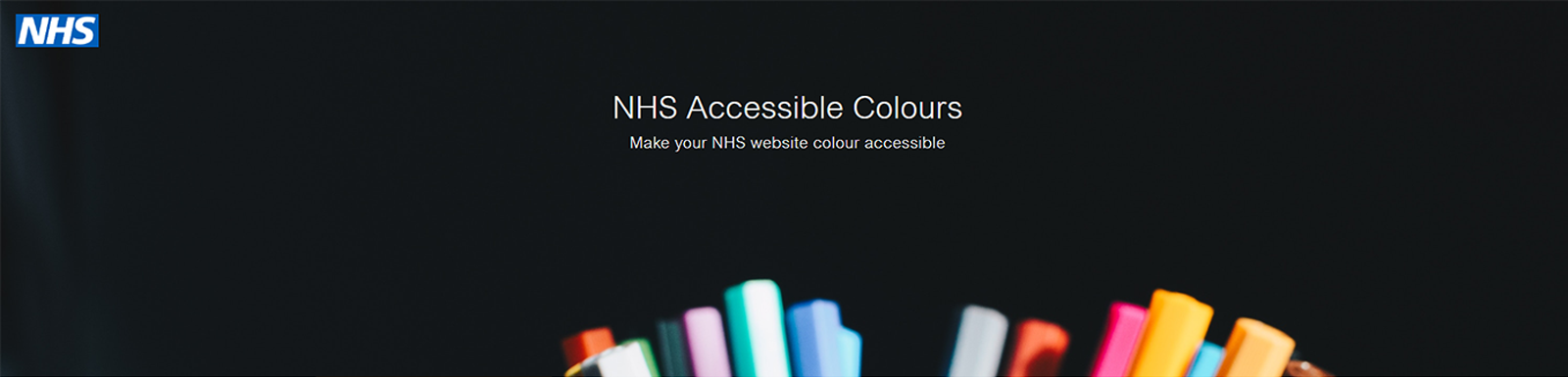 NHS Accessible Colours.